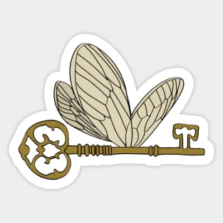 Bewinged key Sticker